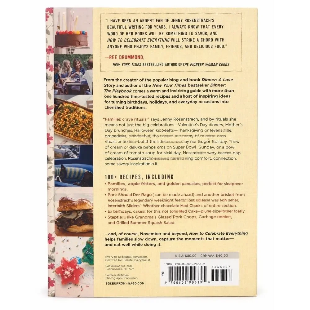 How to Celebrate Everything Jenny‎ Rosenstrach Hardcover Cookbook 9780804176354
